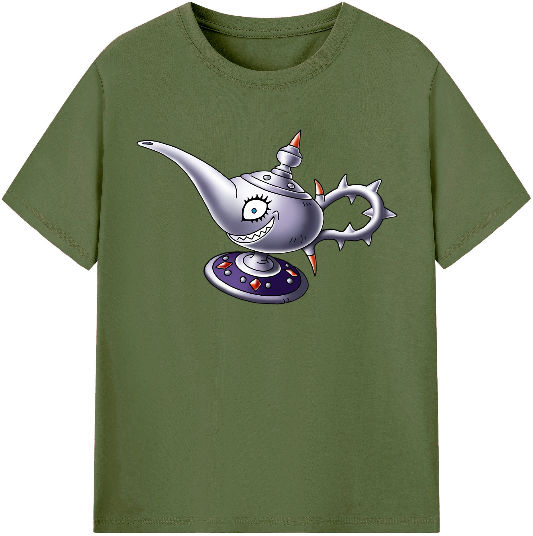 （画像用） ドラゴンクエスト Doragon Kuesuto Dragon Quest 綿100％半袖Tシャツ（フロントプリント）